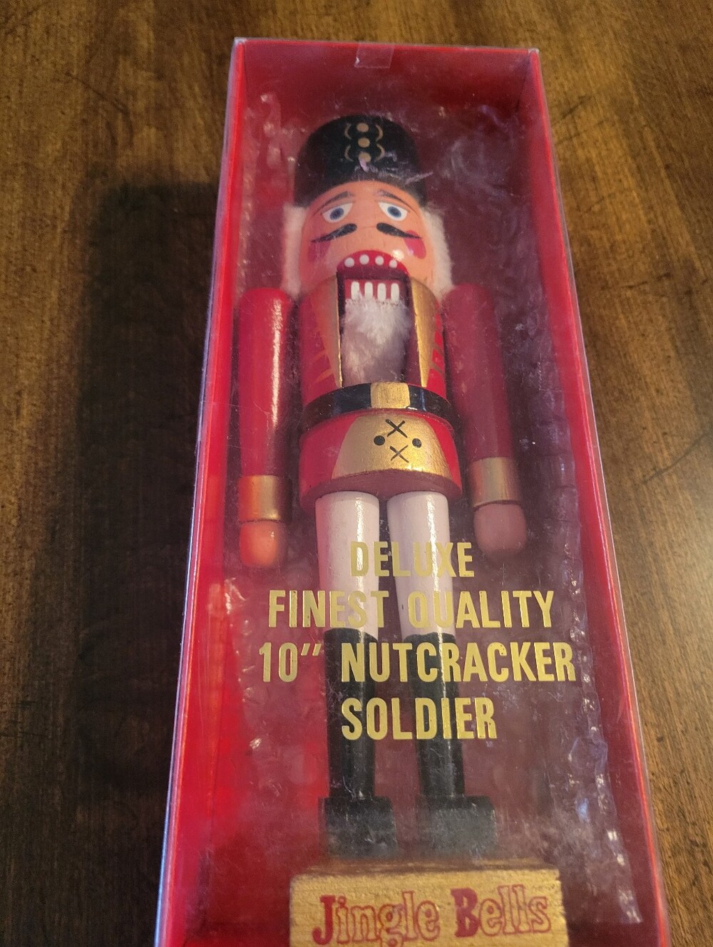 Luxe Red, White & Gold Nutcracker Soldier Figurine